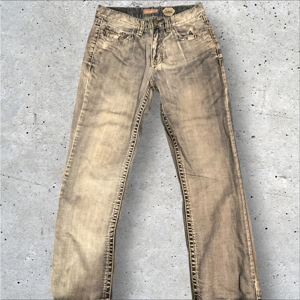 Petrol Relaxed Bootcut Mens Jeans